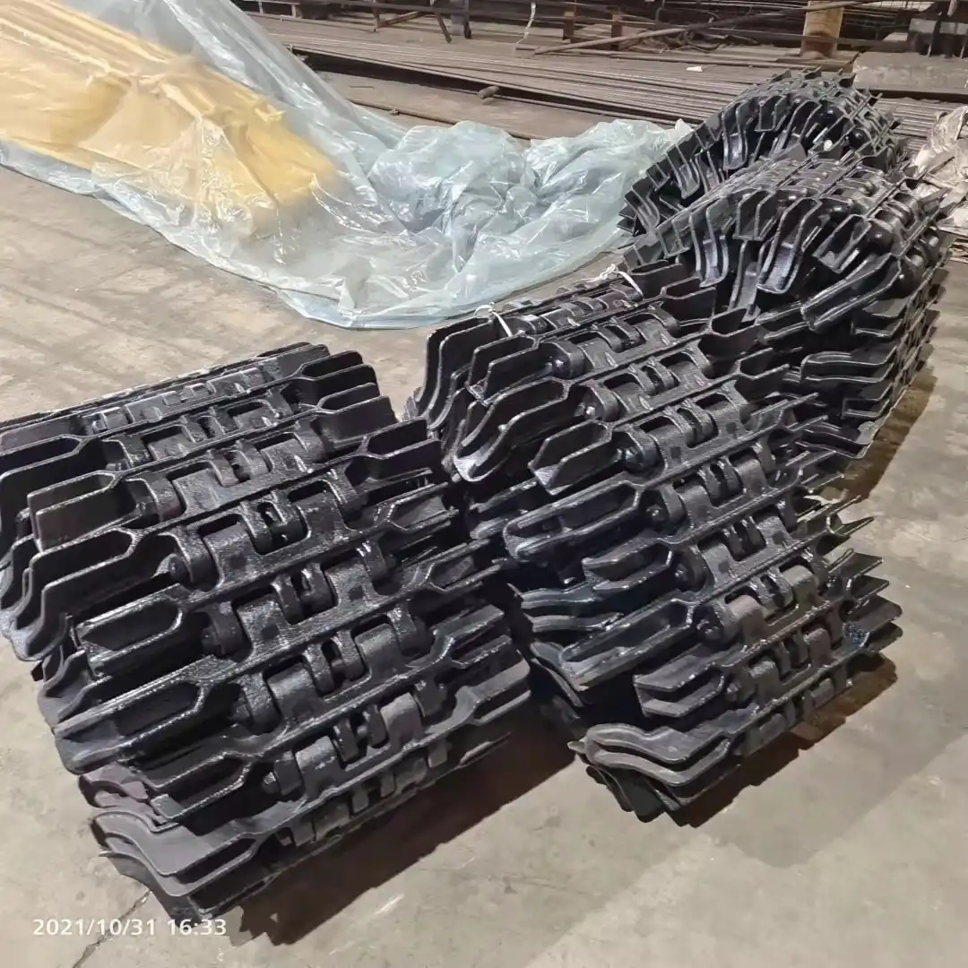 What are the applications of loader tire anti-skid track?